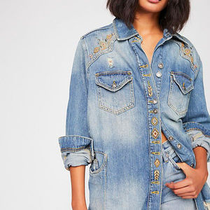 Free people Moonchild shirt jacket NWT